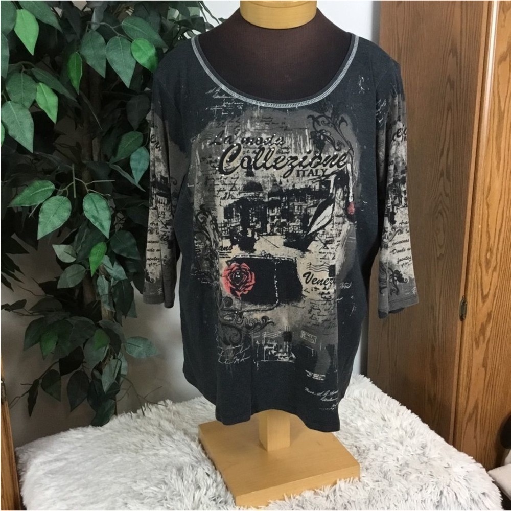 Essentials La moda Callezione Italy short sleeve tee Woman’s size 2X